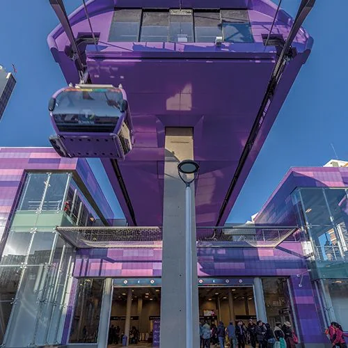 Teleferico Linea Morada, fotografía 2